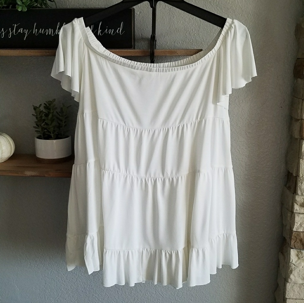 Teired Off The Shoulder Top